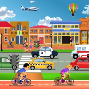 Сэдэв: Хотын замаар аюулгүй аялах нь Бүлэг: Бэлтгэл (5 нас)