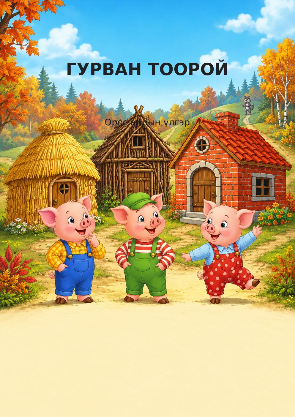 Гурван тоорой — A4 + A3 зурагт ном + Дасгалын ном (3 PDF)