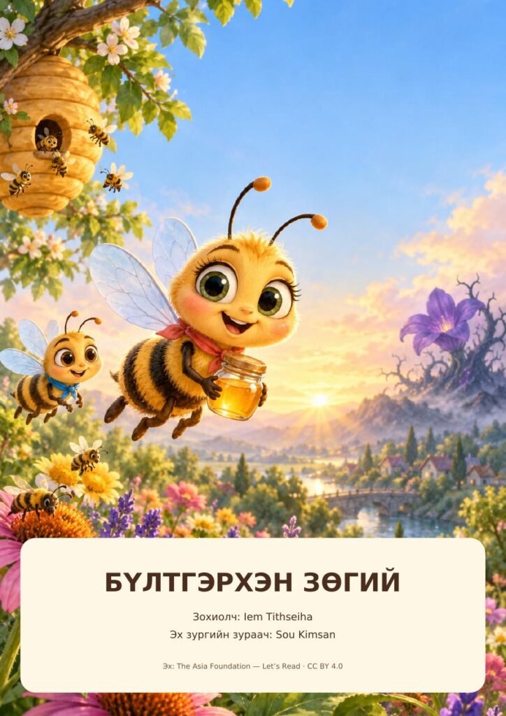 Бүлтгэрхэн зөгий — Зурагт ном + Чанга уншлагын арга зүй (Бэлтгэл бүлэг)